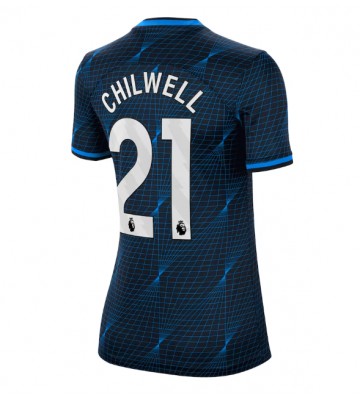 Chelsea Ben Chilwell #21 Vieraspaita Naisten 2023-24 Lyhyet Hihat